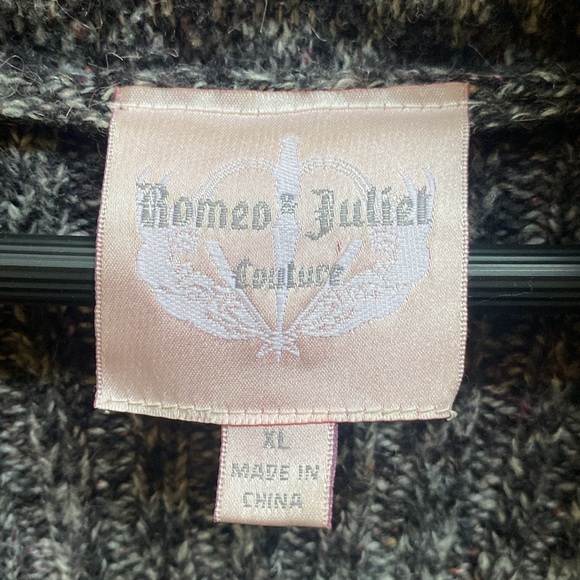 Romeo & Juliet Couture Marled Chucky Sweater Cardi / Size XL - Picture 14 of 16